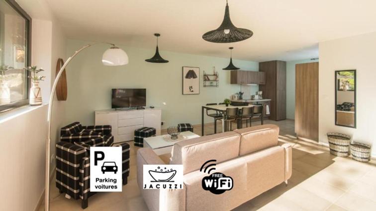 Apartamento Côté Jardin avec Jacuzzi Privatif et parking privé Sarlat Exterior foto